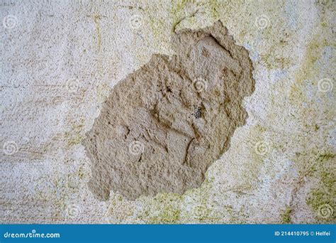 Mineral Plasters As A Background With Strong Structure Photographed In