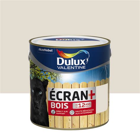 Ecran Bois Blanc Crème Ral 9001 Satin 2l Bricomarché