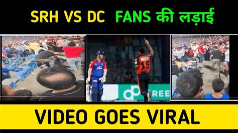 Huge Fight Breaks Out Between Fans During Ipl Match In Delhi Video