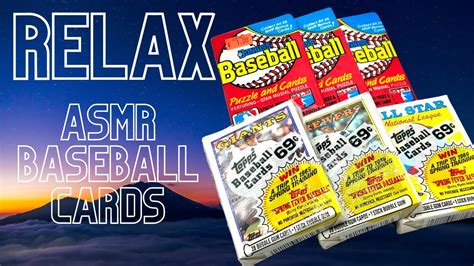 Relax With Baseball Cards From Asmr Whispering Youtube