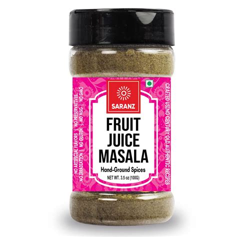 Saranz Fruit Juice Masala Perfect For Cooking Ready To Use No Added