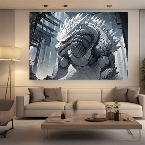 Godzilla Movie Print / Godzilla Wall Art / Godzilla Decor / Godzilla ...