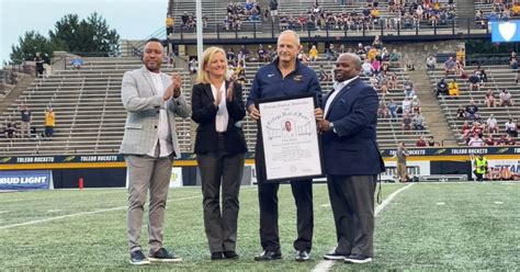 Coach Pinkel Honored At Toledo For Hall Of Fame Recognition Gary Pinkel