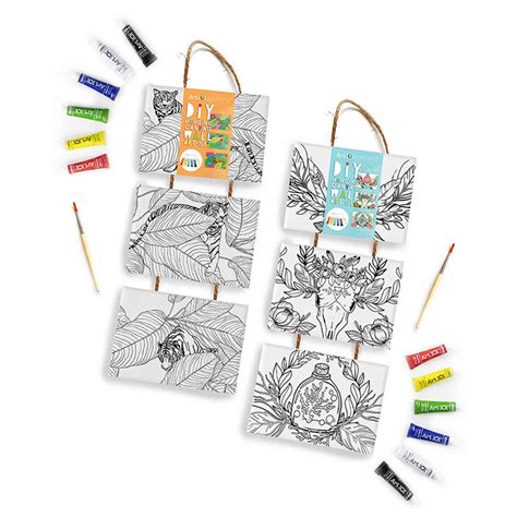 DIY Hanging Canvas Art Set 2-Pack - AOO23301MB | Art 101 / Advantus | Art & Craft Kits