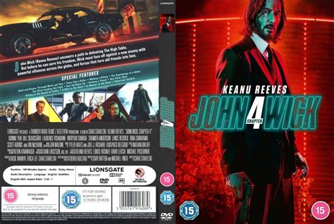 John Wick Chapter 4 2023 R2 Uk Dvd Cover And Label Dvdcovercom