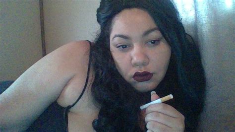 Your Naughty Plaything Ebony Bbw Smoking Addiction Angeliqua Talks