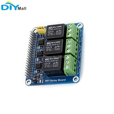 3 Channel Relay Module Board For Rpi Raspberry Pi Ab2b3b3b In