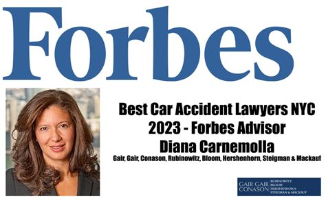 Diana Carnemolla Listed In Forbes Advisor Best Car Accident Lawyers In