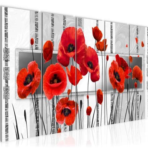 Runa Art Tableau D Coration Murale Fleurs Coquelicots X Cm