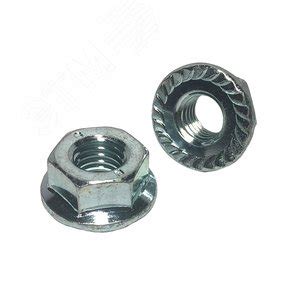 Купить Гайка DIN6923 М6 шестигранная с фланцем покрытие цинк | Интернет ...
