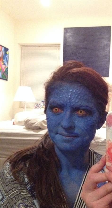 Awesome Halloween makeup!! mystique | Halloween makeup, Cool halloween ...