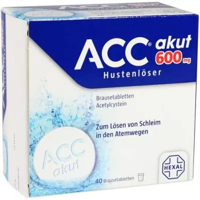 Delivery Service From Germany ACC Acute 600 Effervescent Tablets 40 Pcs