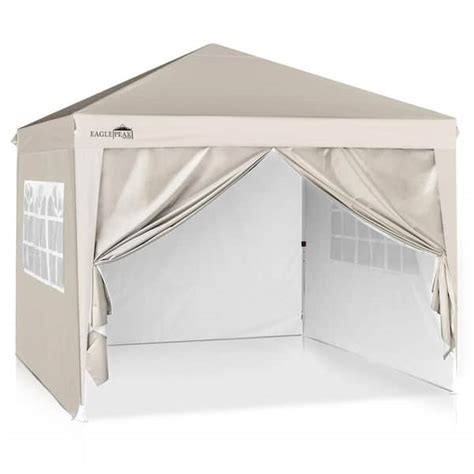 Reviews For Eagle Peak Ft X Ft Beige Pop Up Canopy Tent With