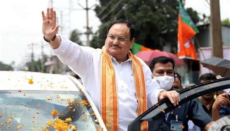 BJP President JP Nadda Arrives At Jharsuguda On 2 Day Odisha Visit