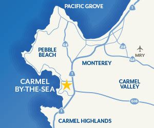 Map of Carmel-by-the-Sea & Surrounding Areas (Media Kit - Carmel-by-the ...