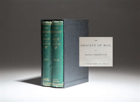 The Descent Of Man And Selection In Relation To Sex The First Edition Rare Books