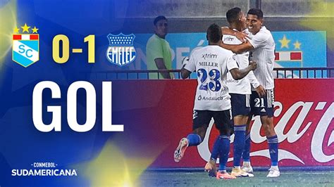 GOL DE EMELEC ANTE A SPORTING CRISTAL PLAYOFF CONMEBOL SUDAMERICANA