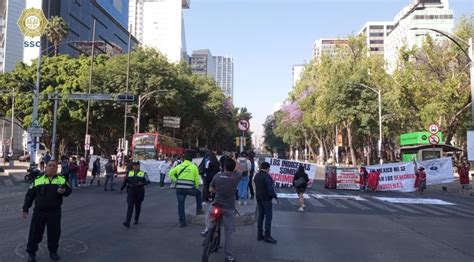 Polic As De Cdmx Repliegan A Manifestantes Ind Genas Que Bloquearon El