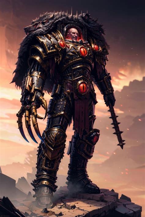 Horus Lupercal The Warmaster Caraxes Warhammer K Artwork