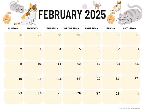 February Calendar Free Pdf Printables