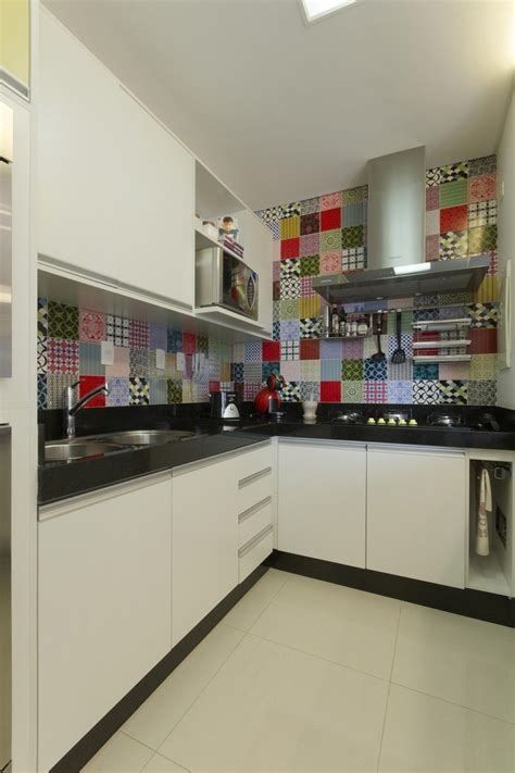 Foto De Cozinha Com Papel De Parede - Cozinha com Papel de Parede: 90 Ideias para Mudar a Decoração