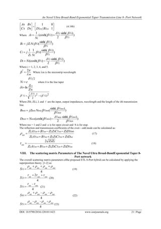 An Novel Ultra Broad Band Exponential Taper Transmission Line 8 Port