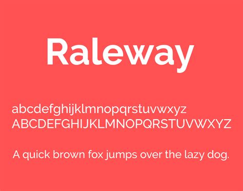 Raleway Font Free Download - Free Fonts