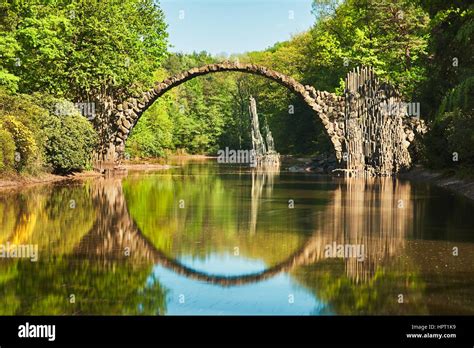 amazing place  germany rakotzbrucke    devils bridge