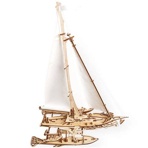 Деревянная игрушка Механическая 3D-модель «Тримаран Мерихобус», 237 дет ...