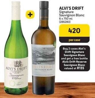 ALVI S DRIFT Signature Sauvignon Blanc Offer At Makro