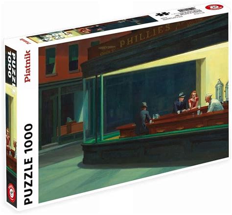 Nighthawks 1000 Piece Edward Hopper Jigsaw Puzzle By Piatnik Toys And Games