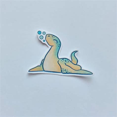 Baby Loch Ness Monster Sticker Baby Nessie Sticker Loch - Etsy