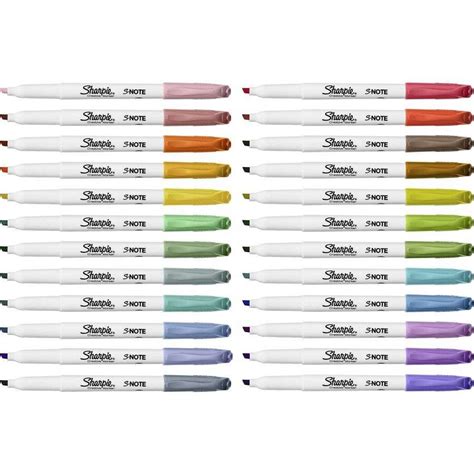 Bulk S Note Sharpies Pastels Chisel Tip 24 Pk Wholesale Markers