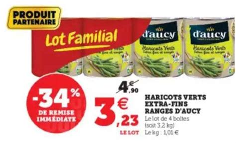 Promo Haricots Verts Extra Fins Ranges D Aucy Chez U Express