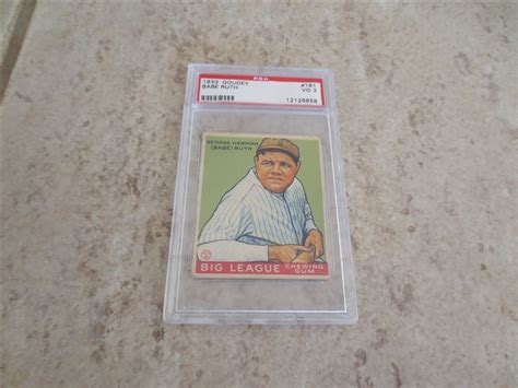 Lot Detail 1933 Goudey Babe Ruth PSA 3 Vg Baseball Card 181