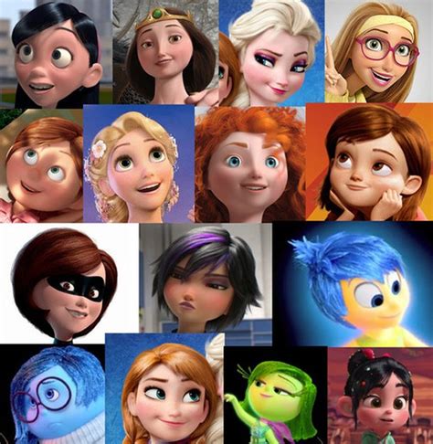 Todas As Protagonistas Da Disneypixar Têm O Mesmo Rosto Confira