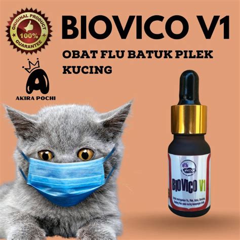 Jual BIOVICO V1 Obat Batuk Pilek Flu Kucing Antibiotik Bisa Untuk