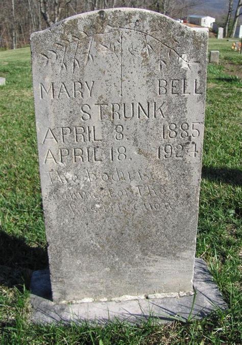 Mary Belle Strunk 1885 1924 Memorial Find A Grave