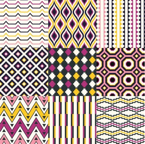 Seamless Retro Pattern Stock Vector Pauljune