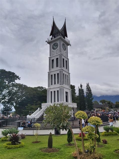 Jam Gadang Clock Tower With Bubble Editorial Image Image Of