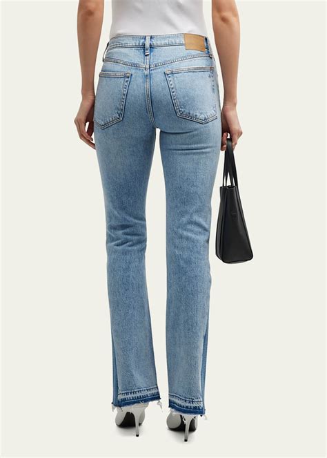 Rag & Bone Peyton Sliced Mid-Rise Bootcut Jeans - Bergdorf Goodman