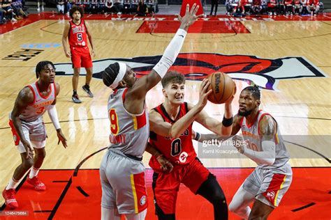 Henri Drell Of The Windy City Bulls Drives To The Basket Against