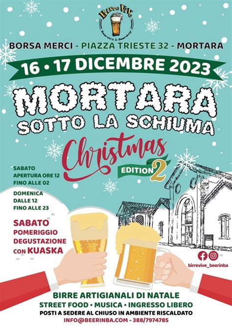 Mortara Sotto La Schiuma Christmas Edition Sabato 16 E Domenica 17