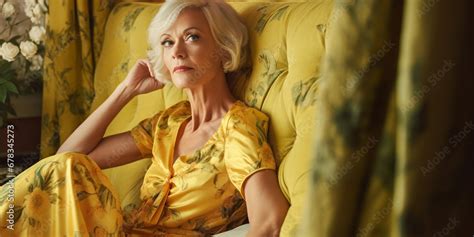 Captivating Elegance Alluring Mature Woman Poses In Sensual Lingerie Embracing Femininity AI