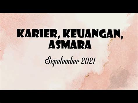 Aquarius Bulan September Karier Keuangan Asmara Youtube