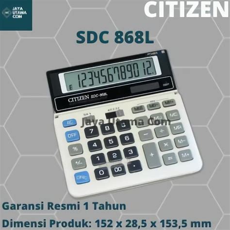 Jual Kalkulator Citizen Sdc L Original Shopee Indonesia