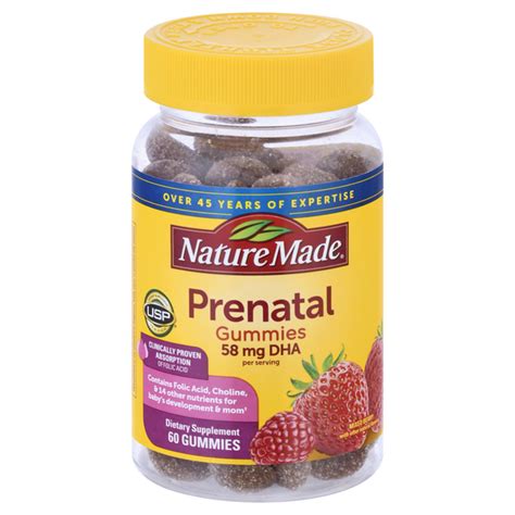 Save on Nature Made Prenatal Gummies 58 mg DHA Dietary Supplement Mixed ...