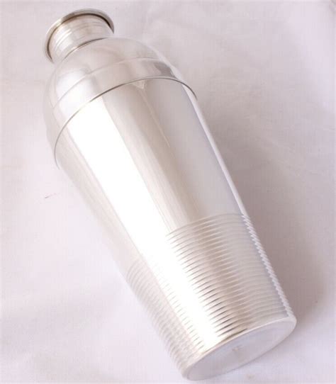 Christofle Gallia France Large Silver Plate Cocktail Shaker Luc Lanel