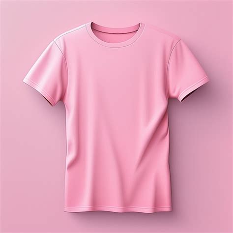 Premium Photo Mockup Clothing Pink Tshirt Blank