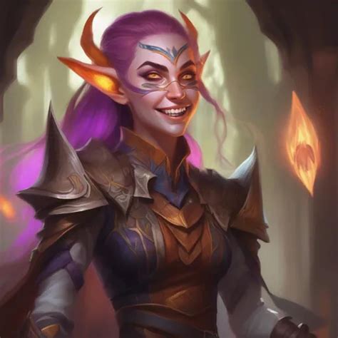 Dandd Eladrin Arcane Trickster Mad Toothy Grin Heroi Openart